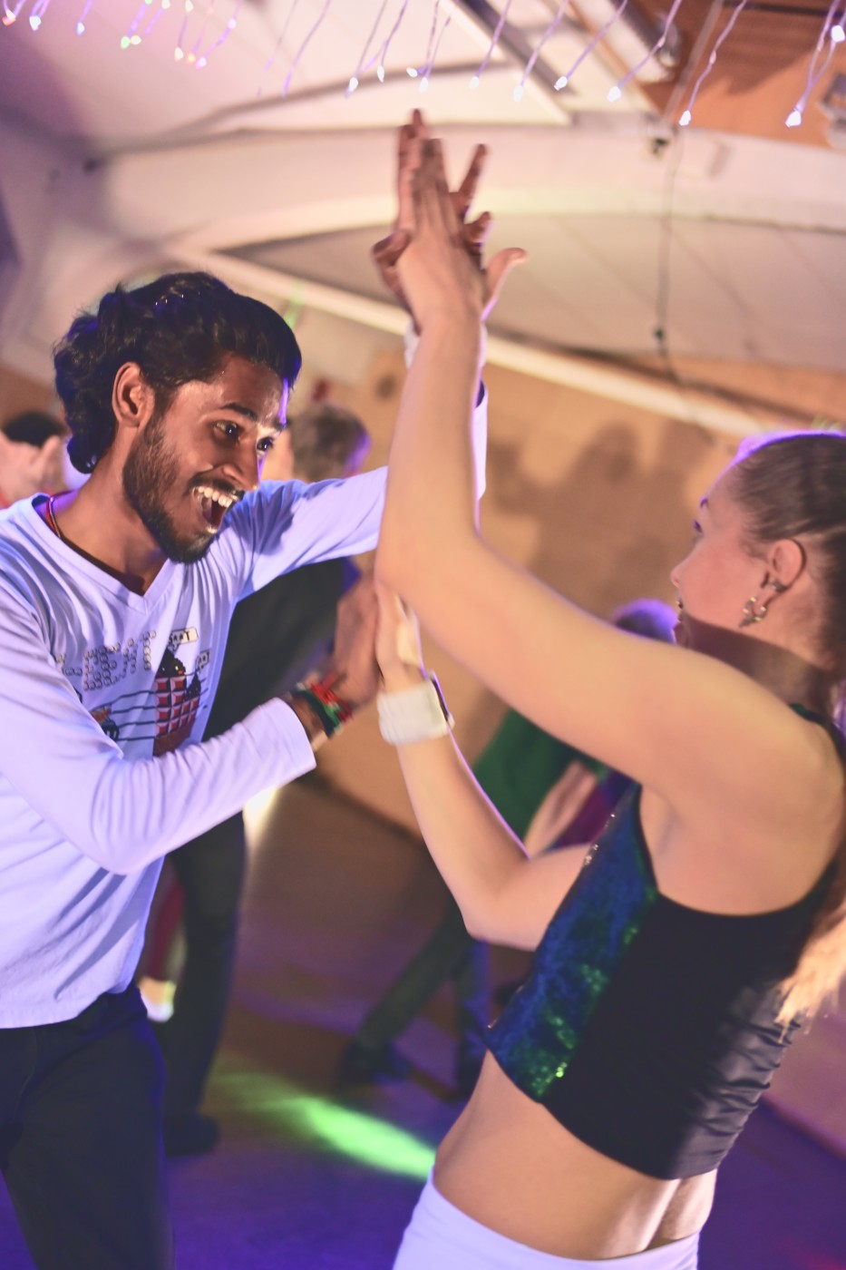 Social dancing moment